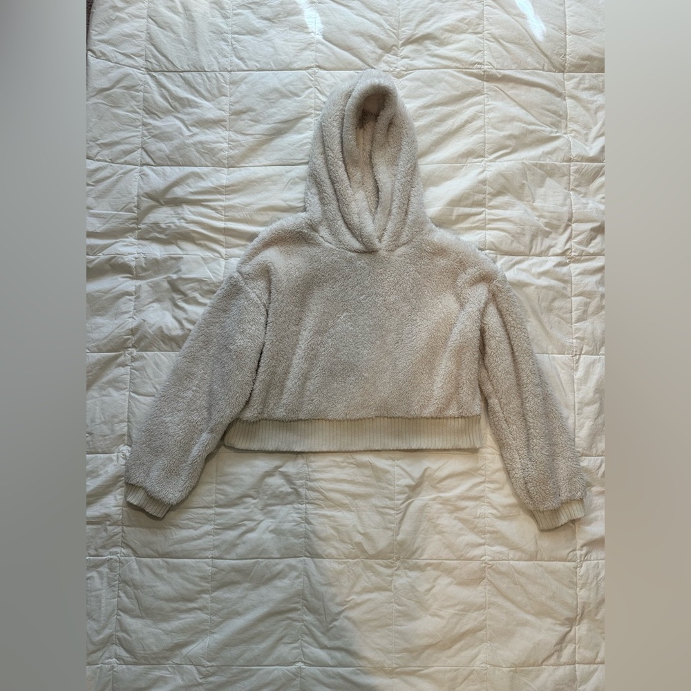 Gap Body Cream Cropped Hoodie Size S